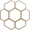 Ekena Millwork Florin Wood Fretwork Pierced Ceiling Medallion, Red Oak, 16"OD x 5 5/8"ID x 3/8"T CMWP16X16X0375FORO - alternate 1